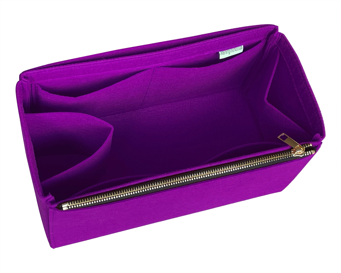 [[Mulberry] Dorset Bag Organizer] Felt Purse Insert, Liner Protector, Customized Tote Organize, Cosmetic Makeup Diaper Handbag (Style D-1)