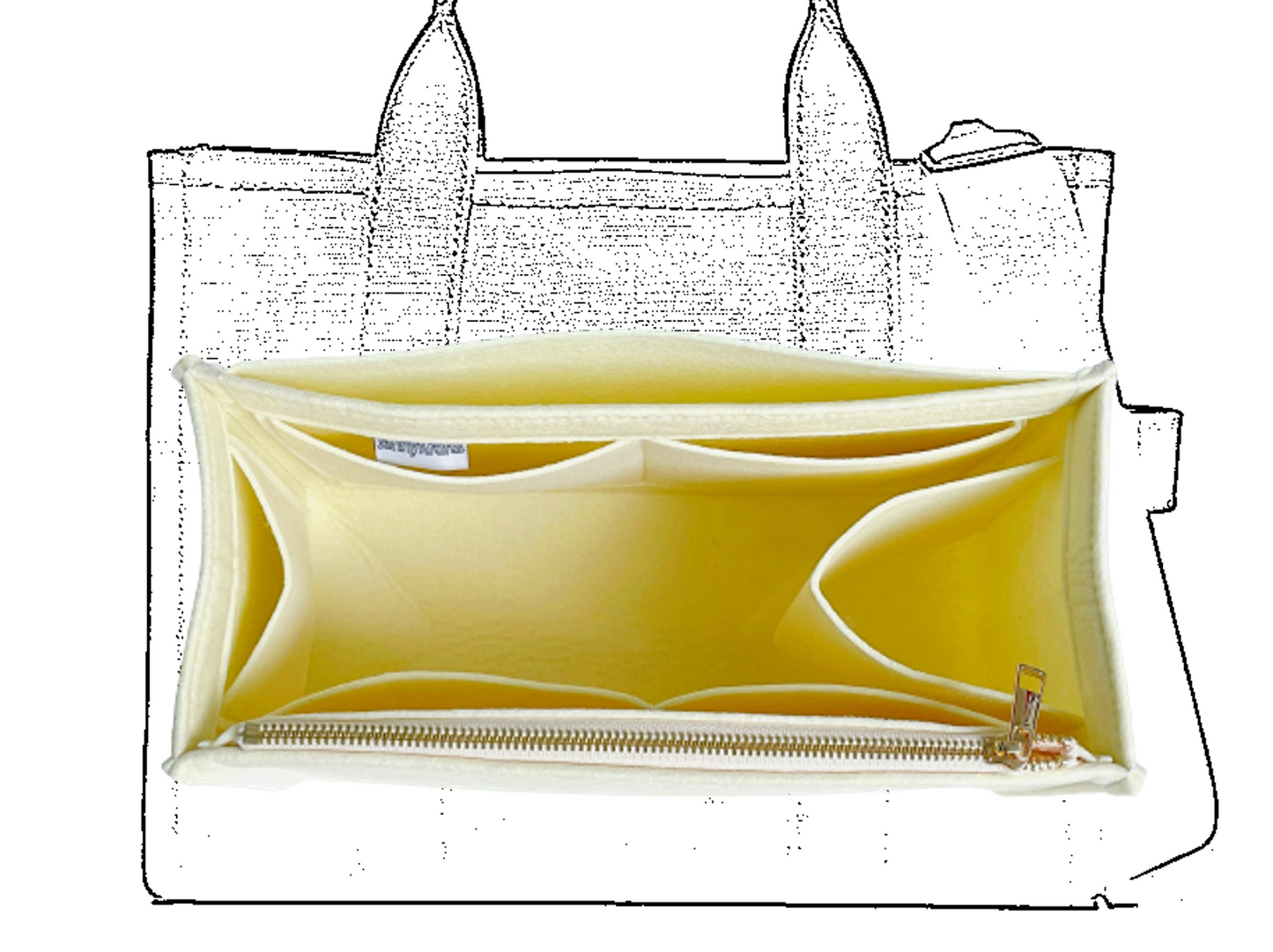 For [Marc Jacobs Large Tote Bag] Insert Organizer Liner (Style X)